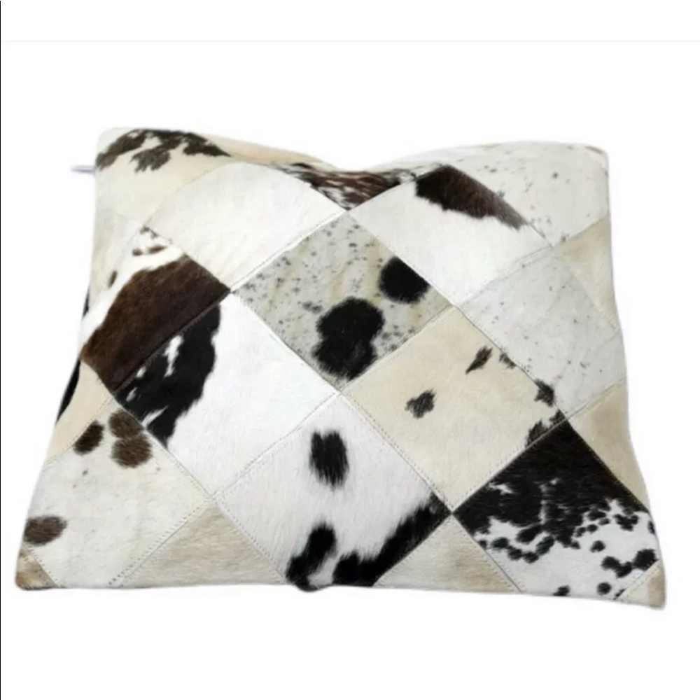 NEW COWHIDE ACCENT PILLOW